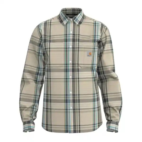 Men‘s Rugged Flex Relaxed Fit Midweight Long-Sleeve Plaid Flannel Shirt by Carhartt