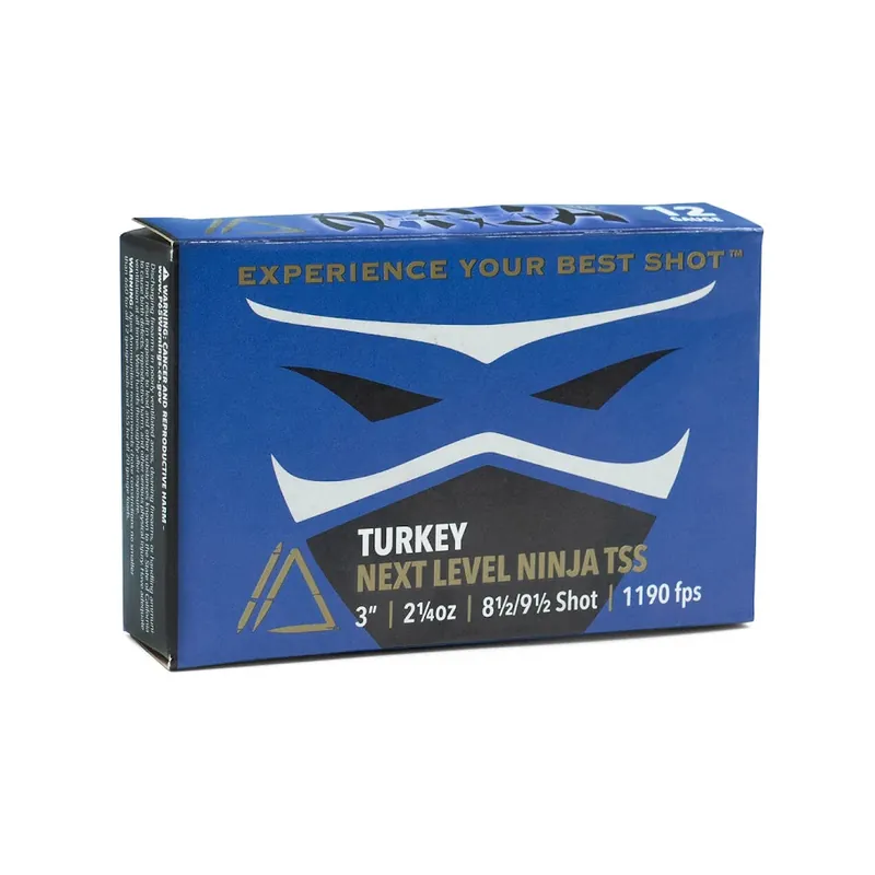 Apex Turkey Ninja Next Level 1190fps 12 Gauge 3" 2-1/4oz 8.5/ 9.5 TSS shot Turkey shotgun ammunition