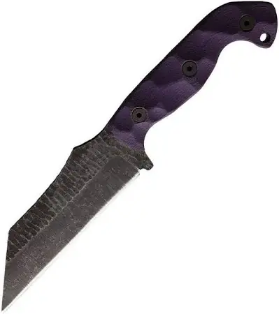 Mini G10 Purple Handle Knife by Stroup Knives