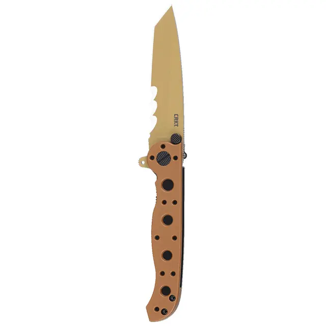 Spear Point Folding Knife in Desert Tan by CRKT