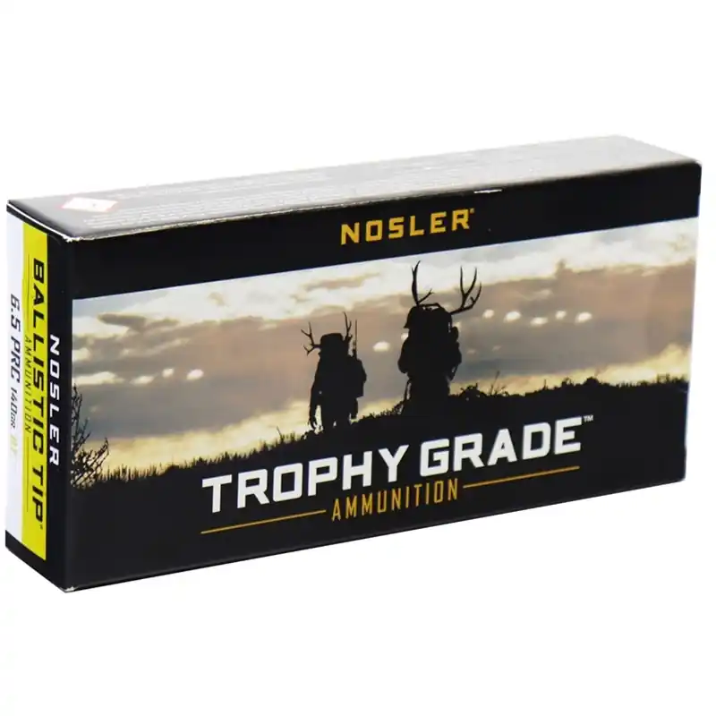 Nosler Trophy Grade 2,900 fps 6.5 PRC 140 Grain Spitzer Ballistic Tip Rifle Ammunition