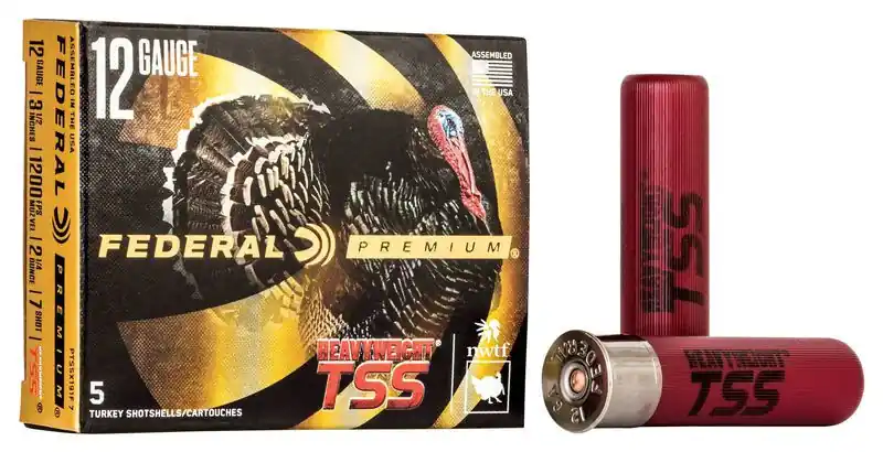 Federal Premium 1200fps 12ga 3-1/2 Inch 2-1/4oz 7 Shot Heavyweight TSS Turkey Shotgun Ammunition