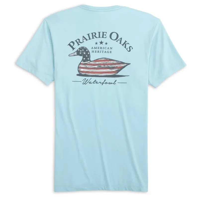 Men‘s American Decoy Short Sleeve Tee Shirt by Prairie Oak Waterfowl