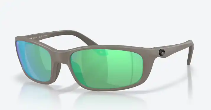 Brine II Sunglasses with Olive Shale Frames and 580G Green Mirror Lenses by Costa Del Mar