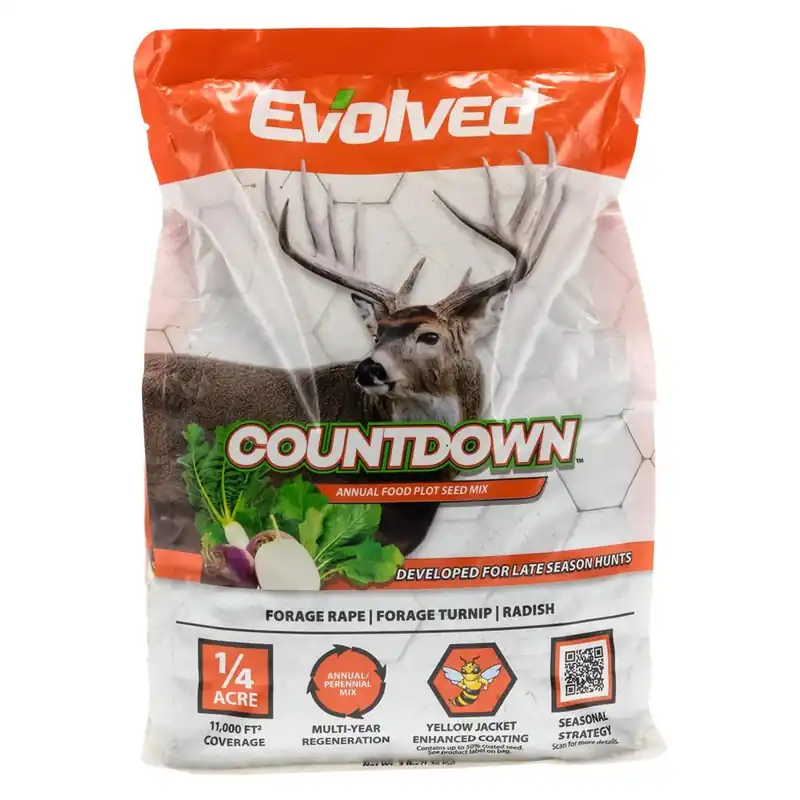 3lb Turnips and Radish Countdown Food Plot Seed Bag by Evolved