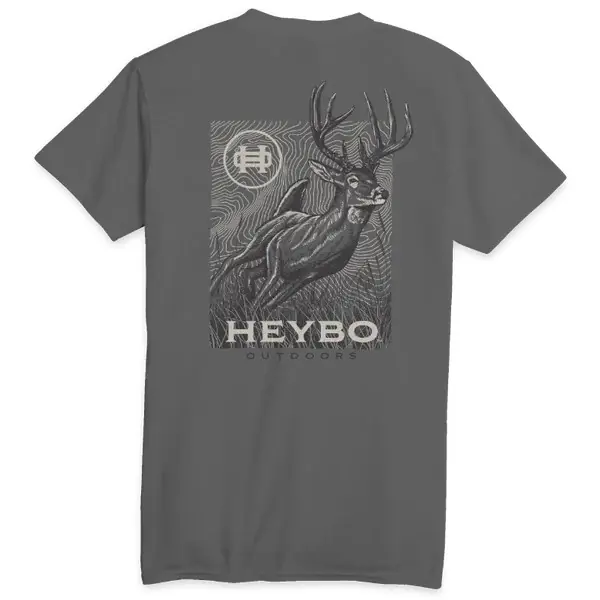 Busted Buck Short-Sleeve T-Shirt by Heybo
