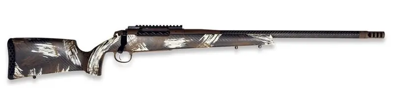 307 Alpine CT .22 Creedmoor Rifle 18 Inch Brown Cerakote Barrel in WYO Brown Peak 44 Bastion Carbon Fiber Stock by Weatherby