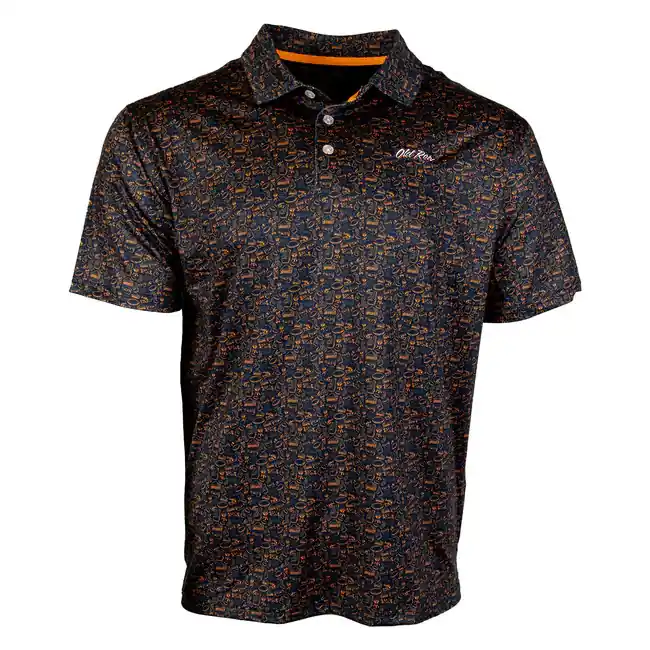 Tailgate Polo in Black by Old Row