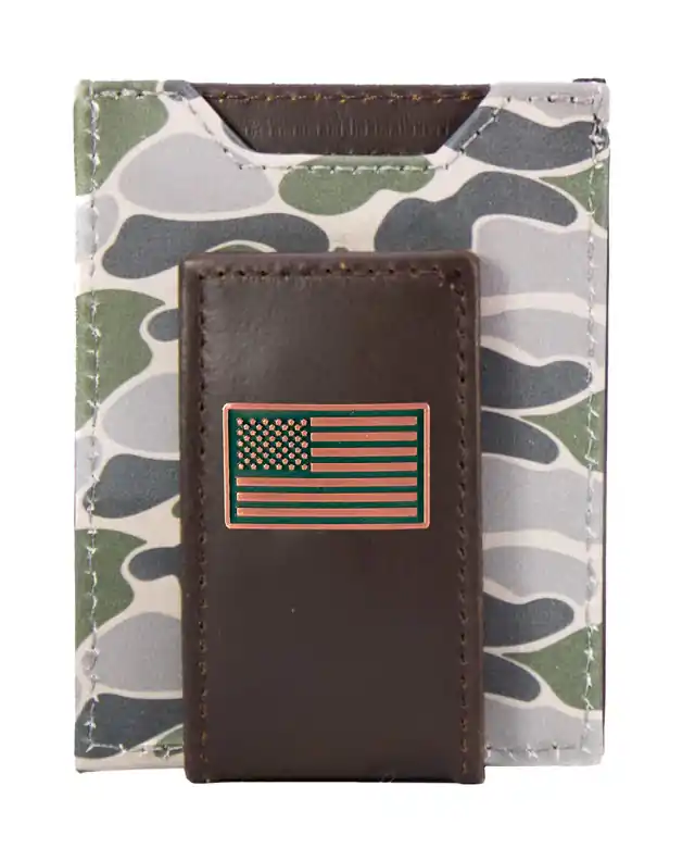 Old School Camo Front Pocket Wallet by Zeppelin Products