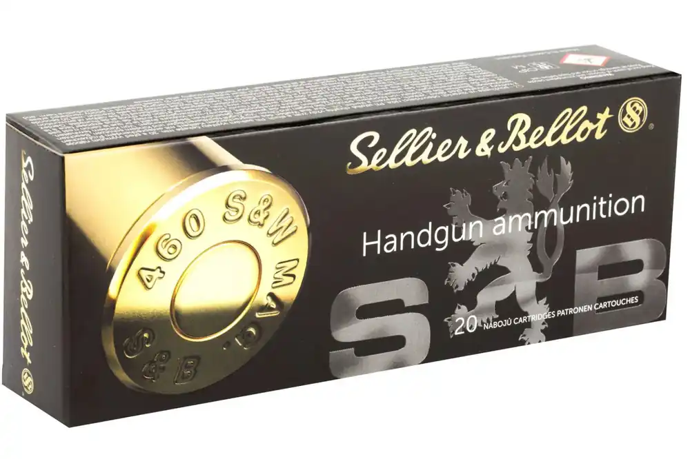 Sellier & Bellot 1,759 fps 460 Smith & Wesson Magnum 255 Grain Jacketed Hollow Point Handgun Ammunition