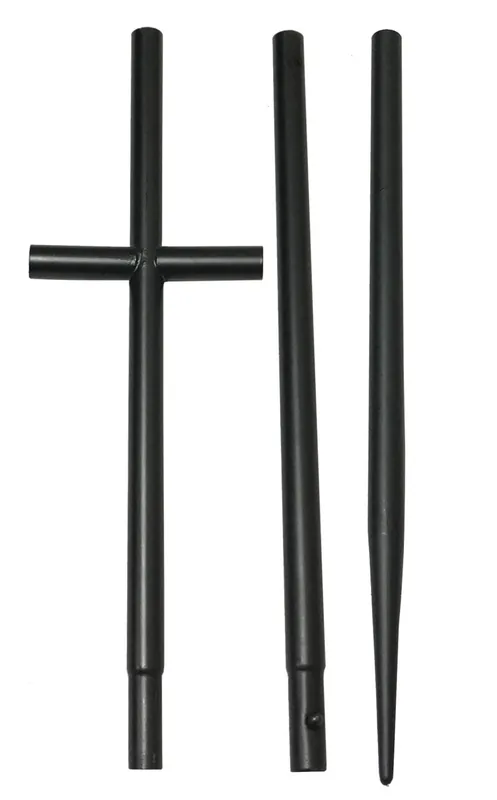 3 Piece Round Stake with T-Bar by Lucky Duck