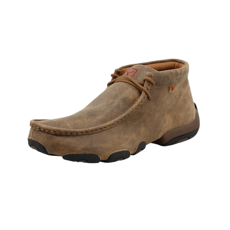 Men‘s The Original Chukka Leather Driving Moc Slip On Shoes by Twisted X