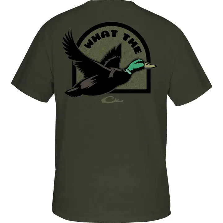 Men‘s What The Duck Graphic Short Sleeve Tee Shirt by Drake