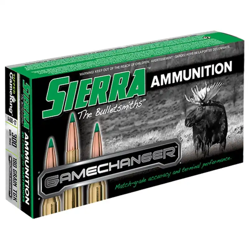 Sierra Game Changer 2,960 fps 300 Winchester Magnum 180 Grain Polymer Tip Rifle Ammunition