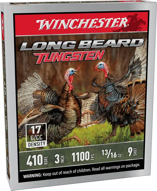 Winchester LongBeard 410 Gauge 3" 13/16oz 9 shot Tungsten Shotgun Ammunition