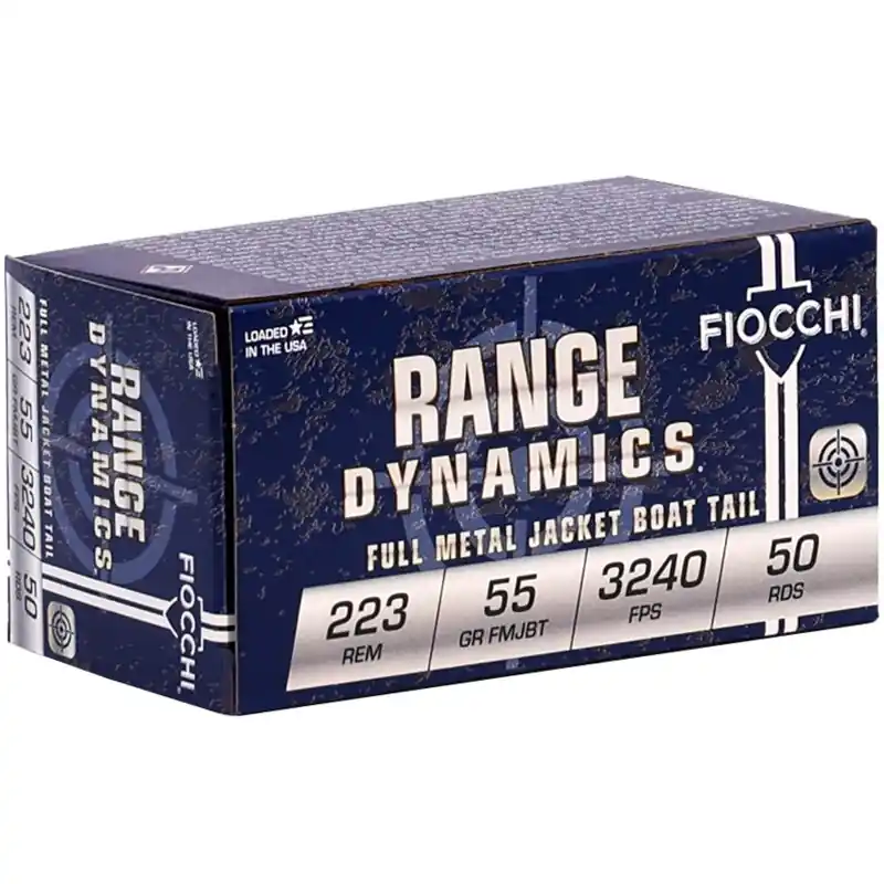 Fiocchi Shooting Dynamics 3,240 fps 223 Remington 55 Grain Full Metal Jacket Boat Tail Rifle Ammunition