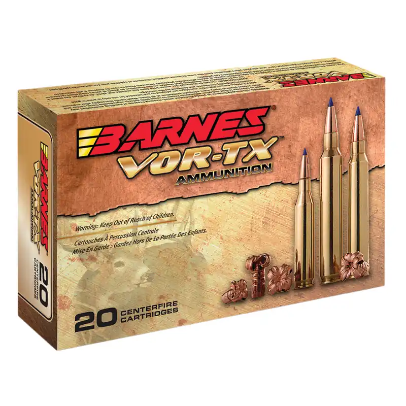 Barnes Vor-Tx 2,750 fps 30-06 Springfield 180 Grain Tipped Triple Shock X Boat Tail Rifle Ammunition