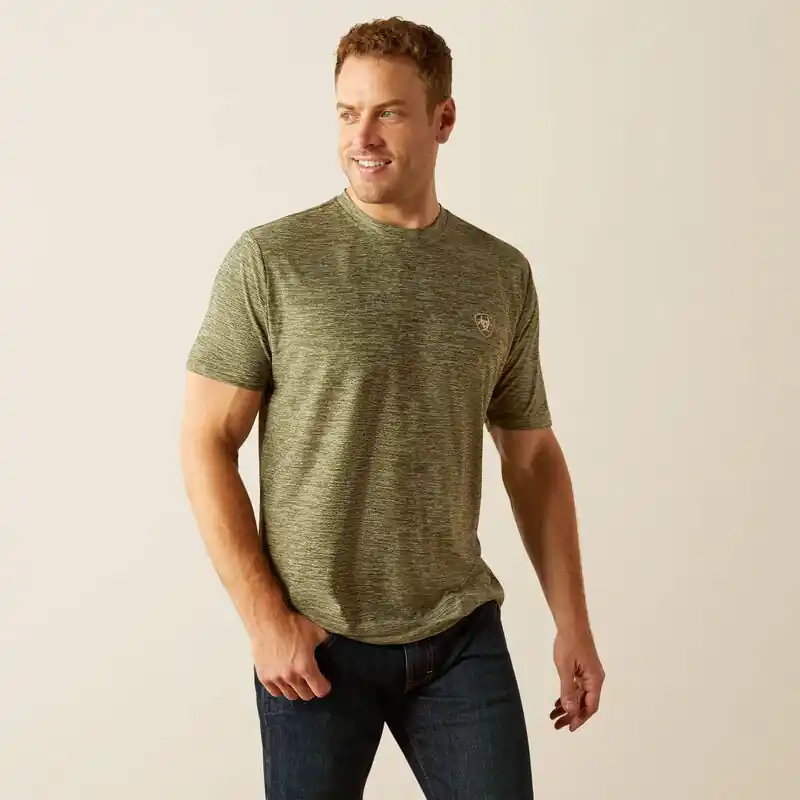 Tree Bark Camo Charger Short Sleeve Tee Shirt by Ariat