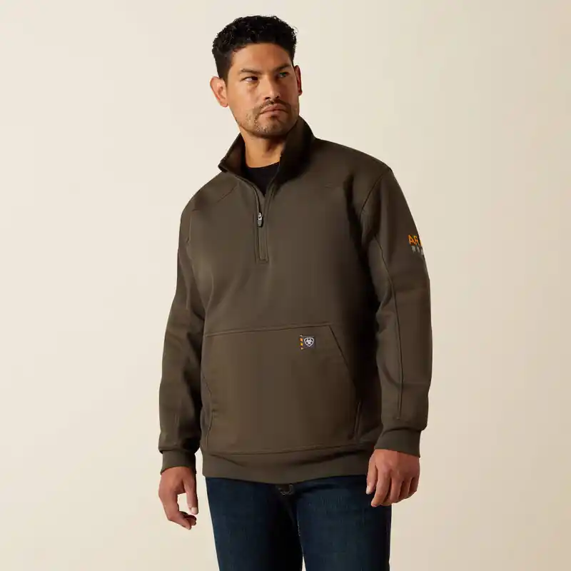 Rebar Workman Duracanvas 1/4 Zip Sweatshirt by Ariat