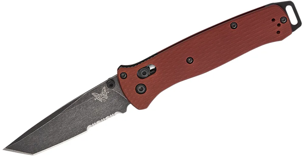 Bailout Burnt Copper Aluminum SBK Tanto Folding Knife by Benchmade