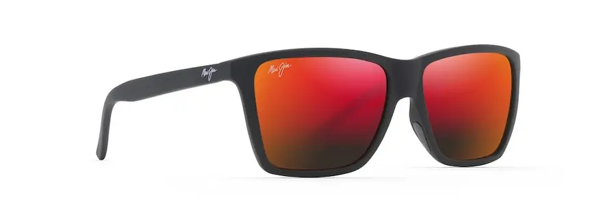 Cruzem Sunglasses with Matte Black Frame and Hawaii Lava Lenses by Maui Jim