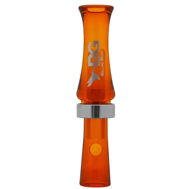 Clear/Bourbon Magic Mallard Poly Duck Call by Buck Gardner