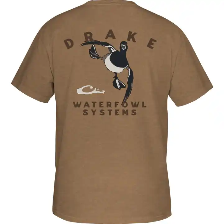 Men‘s Retro Ringneck Short Sleeve Graphic Tee Shirt by Drake