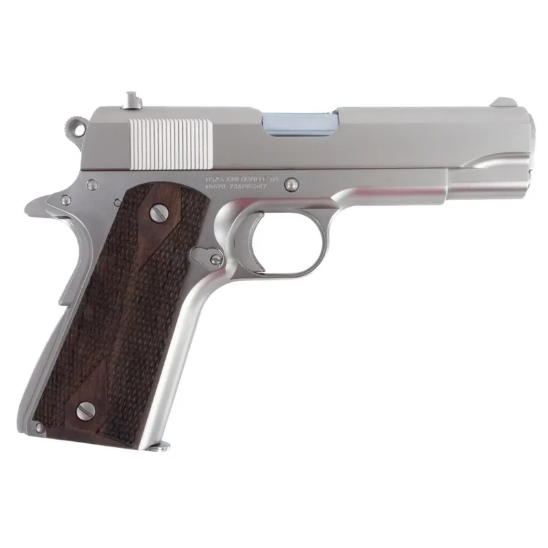 Tisas 1911 A1 Tank Commander 9mm Luger Caliber 4.25" Barrel Semi Auto Handgun with Nickel Finish