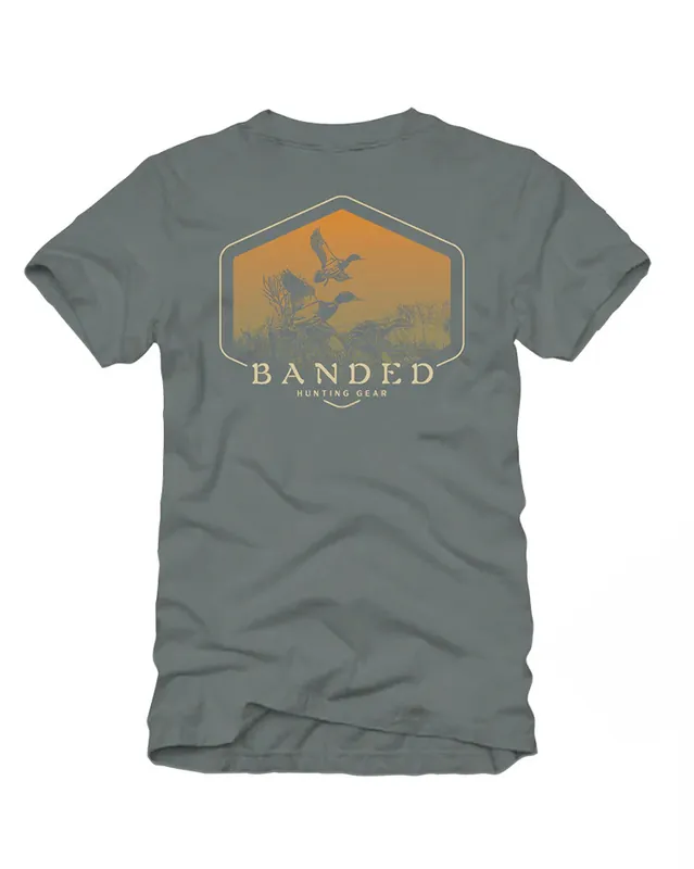 Men‘s In Flight Graphic Short Sleeve Tee Shirt by Banded