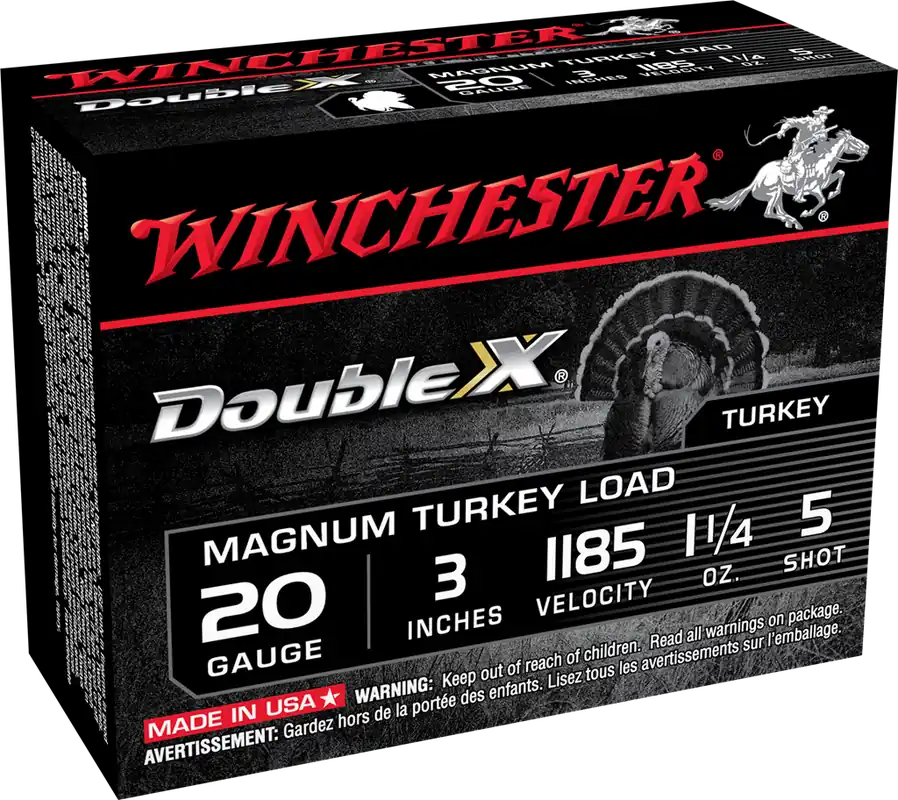 Winchester DoubleX 1300fps 20 Gauge 3" 1-1/4oz 5 Shot Shotgun Ammunition