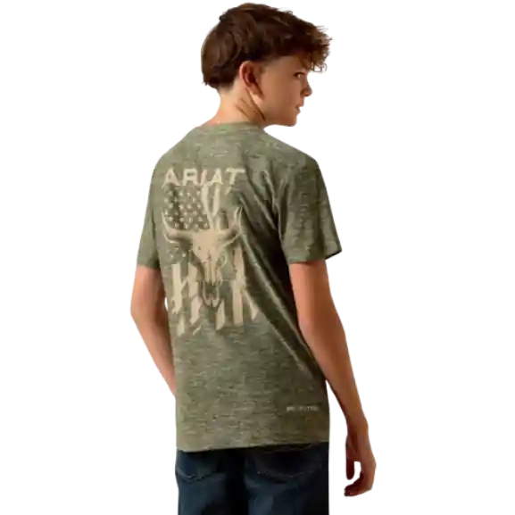 Youth Longskull Freedom Tee by Ariat