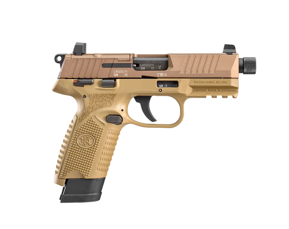 502T .22lr Pistol in FDE with 2 Magazines by FN
