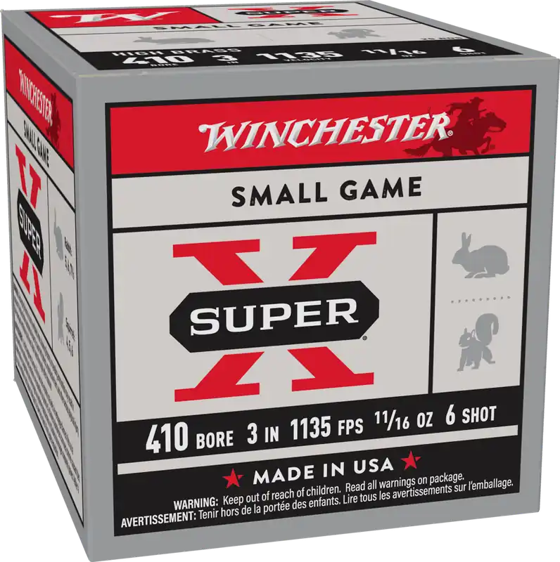 Winchester Super X 410ga 3" 11/16oz 6 Small Game Shotgun Ammuntion