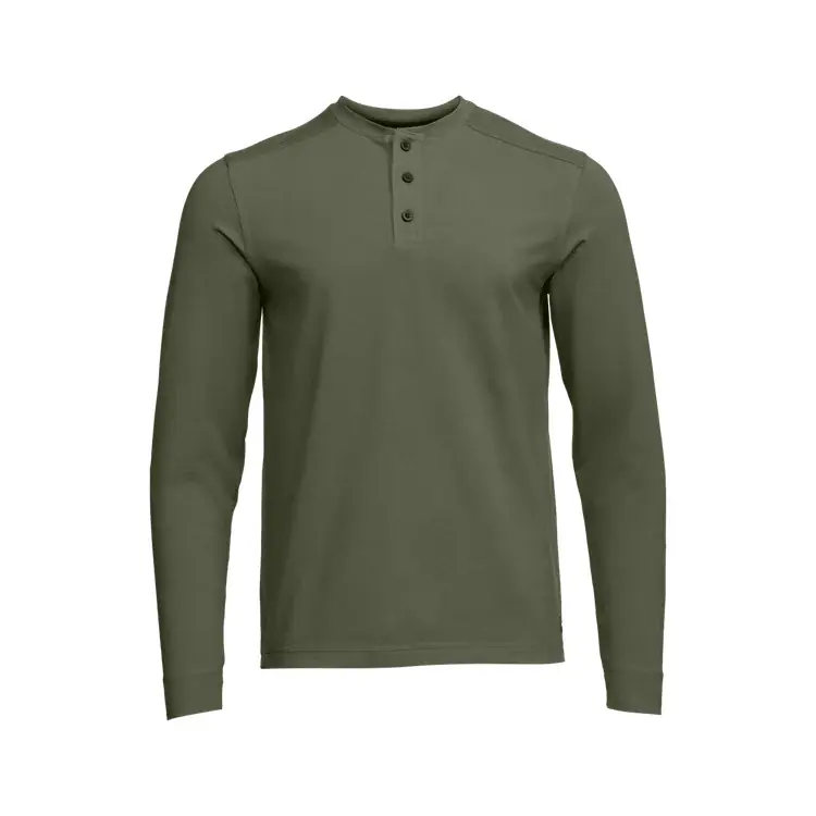 Foothills Long Sleeve Henley Tee Shirt by Sitka