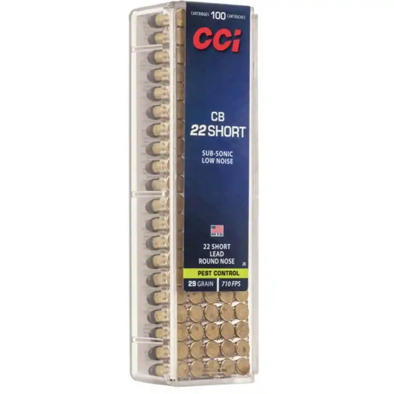 CCI 710 fps 22 CB Short 29 Grain Sub Sonic Lead Round Nose Rimfire Ammunition