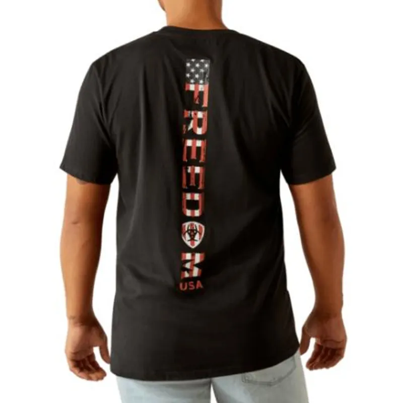 Freedom Strip Short Sleeve Tee Shirt by Ariat