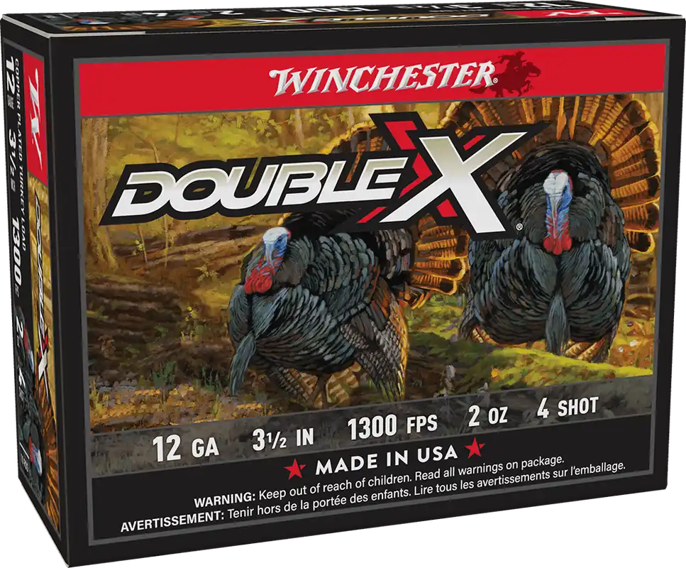 Winchester Double X 12ga 3-1/2 Inch 2oz 4 Shot Turkey Shotgun Ammunition