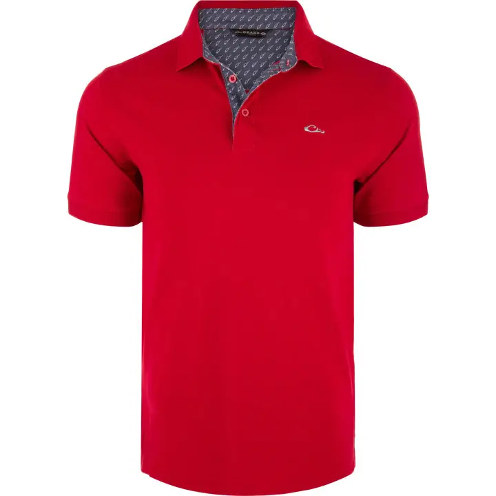 Men‘s Solid Pique Lab Polo Shirt by Drake