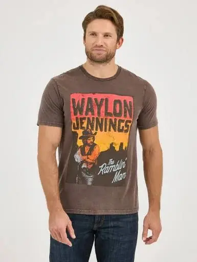 Waylon Jennings Short Sleeve Tee by Wrangler