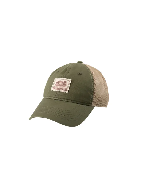 Stamp Felt Patch Hat in Olive by Heybo