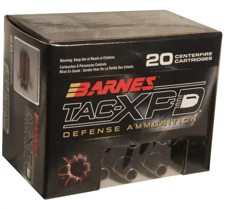 Barnes TAC-XPD Defense 1,200 fps 357 Magnum 125 Grain TAC-XP Hollow Point Handgun Ammunition