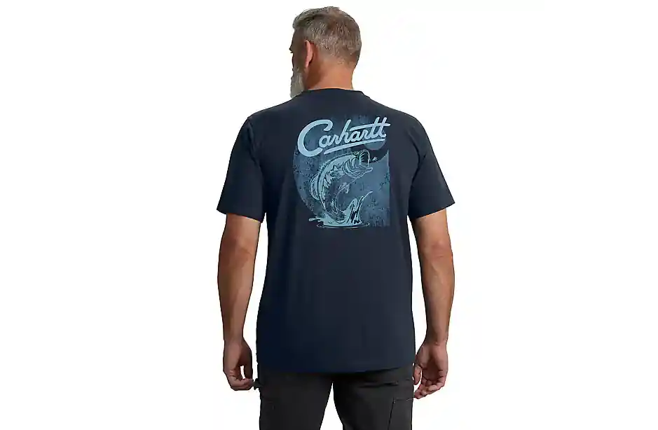 Relaxed Fit Lightweight Short Sleeve Pocket Fish Tee by Carhartt