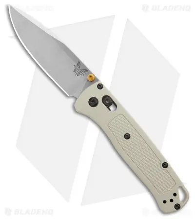 Bugout AXIS Lock Knife in Tan with Grivory Handle by Benchmade