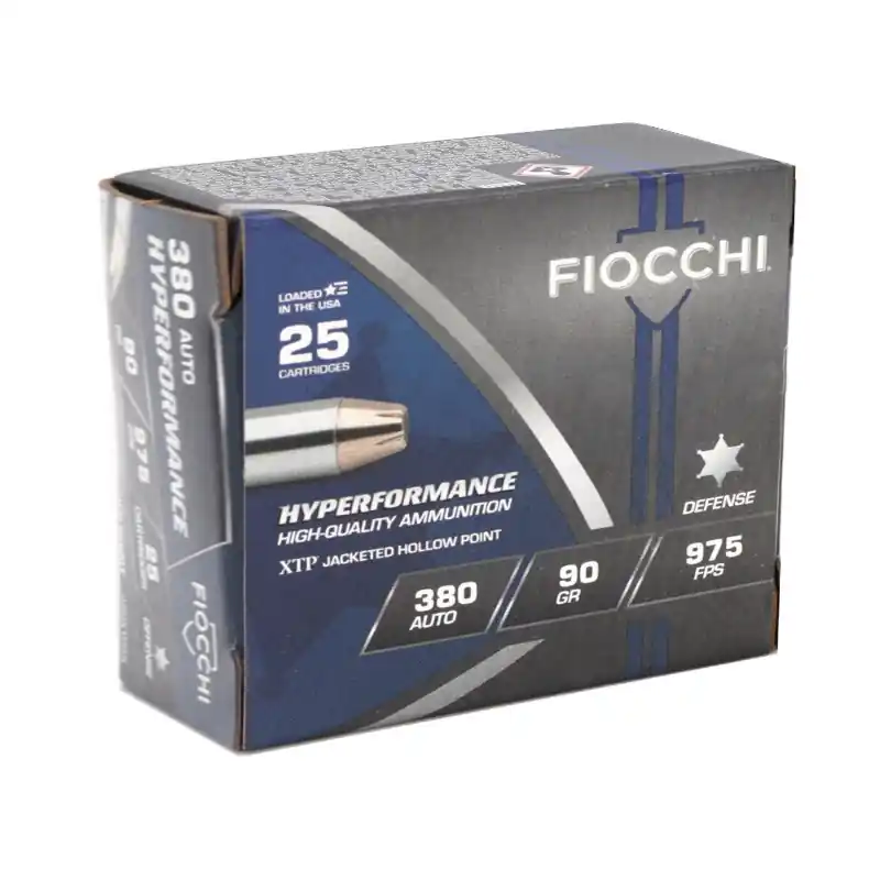 Fiocchi Extrema 975 fps 380 ACP 90 Grain XTP Jacketed Hollow Point Handgun Ammunition