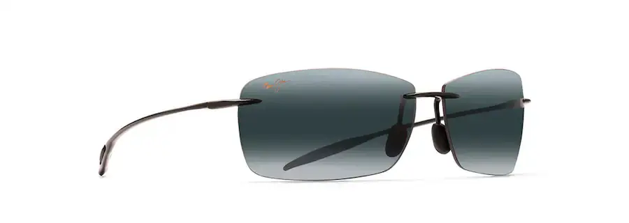 Lighthouse Polarized Sunglasses with a Gloss Black Frame and Neutral Grey Lenses by Maui Jim
