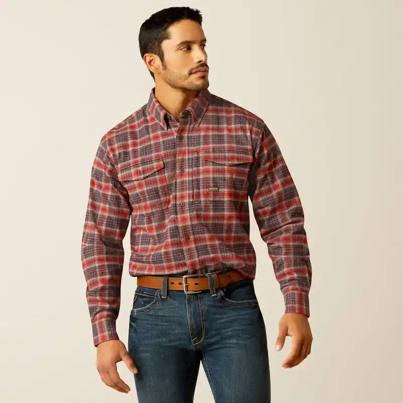 Rebar Flannel Durastretch Tee Shirt by Ariat