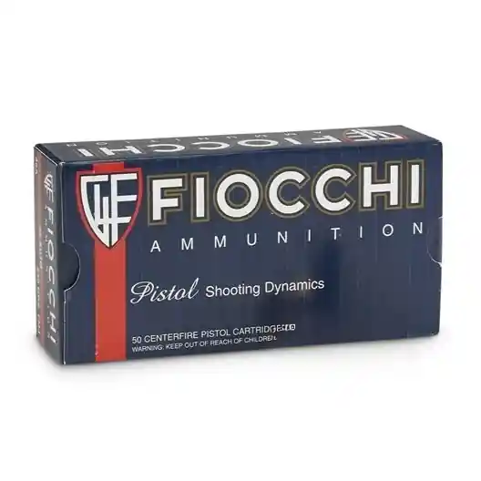 Fiocchi Shooting Dynamics 860 fps 45 ACP Auto 230 Grain Full Metal Jacket Handgun Ammunition