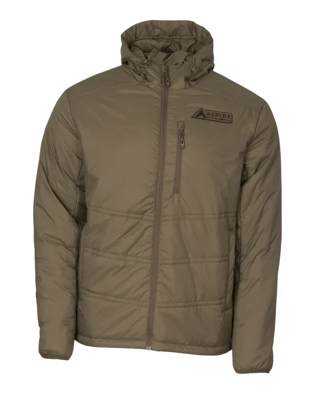 Men‘s Aspire Ignite Mid Layered Full Zip Hooded Puffy Jacket by Banded