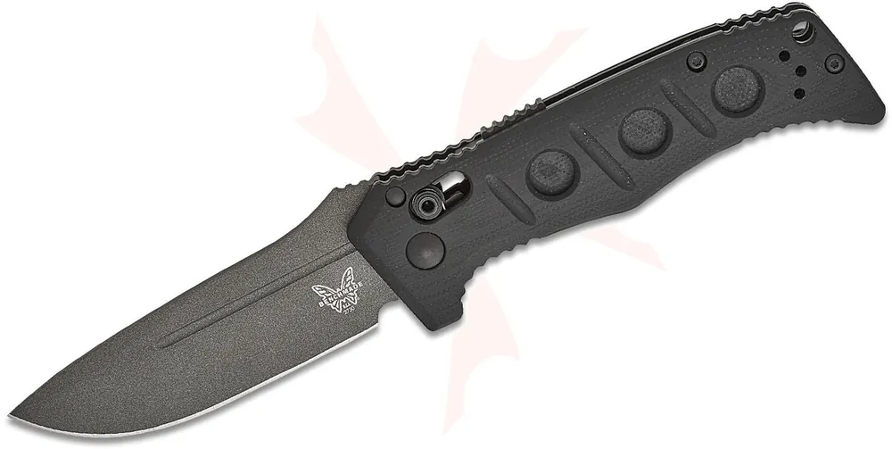 Sibert Mini Auto Adamas Auto Folding Knife in Tungsten Gray by Benchmade