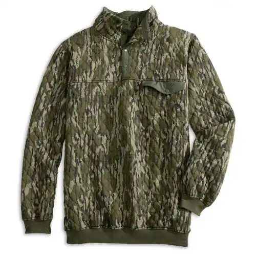 Hermitage Quarter Snap Pullover Sweatshirt in Bottomland by Heybo